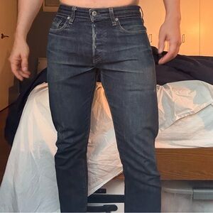 Levi's Men's Dark Blue Studio Taper Jeans